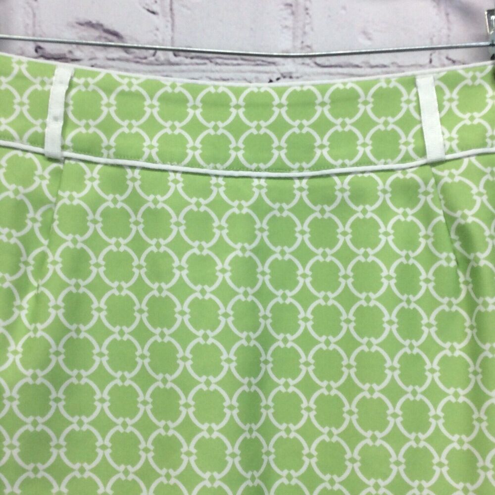 Tail White Label Golf Skort Women's Size 12 Green/White Lattice Print Athleisure - Picture 9 of 10